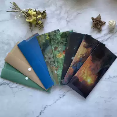 Envelope customization Star peripheral assistance materials Color bronzing plastic envelope pvc envelope pp letter paper customization