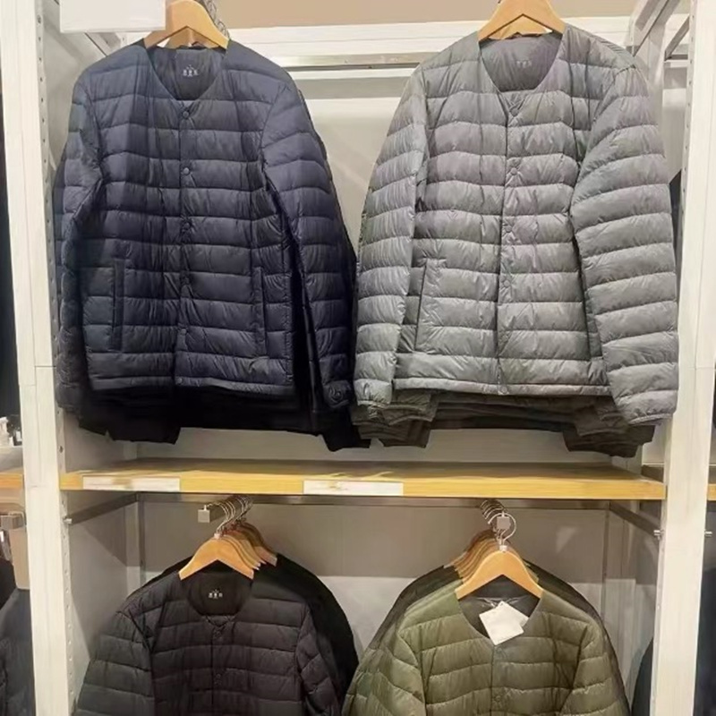 2025 New High-End Lightweight down Jacket Inner Layer Men's Casual Inner Wear Round Neck V-Neck Thin Men's Jacket 2025 New High-End Lightweight down Jacket Inner Layer Men's Casual Inner Wear Round Neck V-Neck Thin Men's Jacket