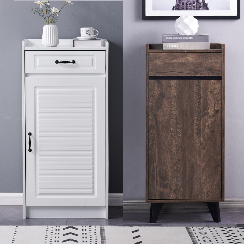 Single door shoe cabinet simple modern hall cabinet small apartment mini simple space saving small shoe cabinet home outside the door