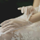 Bridal gloves lace red white wedding gloves wedding wedding gloves short long satin gloves