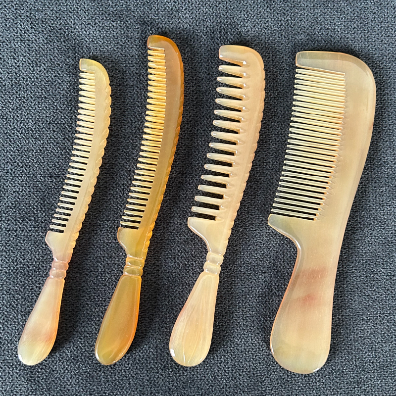 Natural Goat Corner Comb Children Wide Teeth Scalp Massage Meridians Comb for men and women Special long hair Home Non-Horn Comb-Taobao