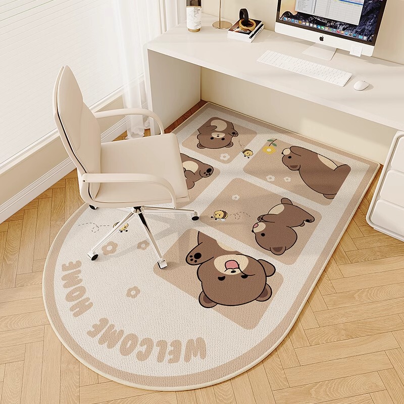 Student Study Room Study Chair Floor Mat Cartoon Computer Swivel Chair Non-Slip Carpet Kidsren's Room Reading Area Desk Foot Mat Student Study Room Study Chair Floor Mat Cartoon Computer Swivel Chair Non-Slip Carpet Kidsren's Room Reading Area Desk Foot Mat