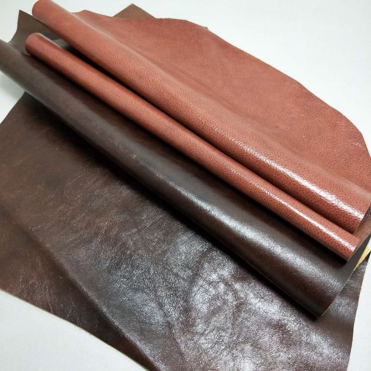 Dầu sáp da bọc da sofa da bọc da toàn bộ da hạt dẻ bọc da - Vải vải tự làm vải canvas họa tiết