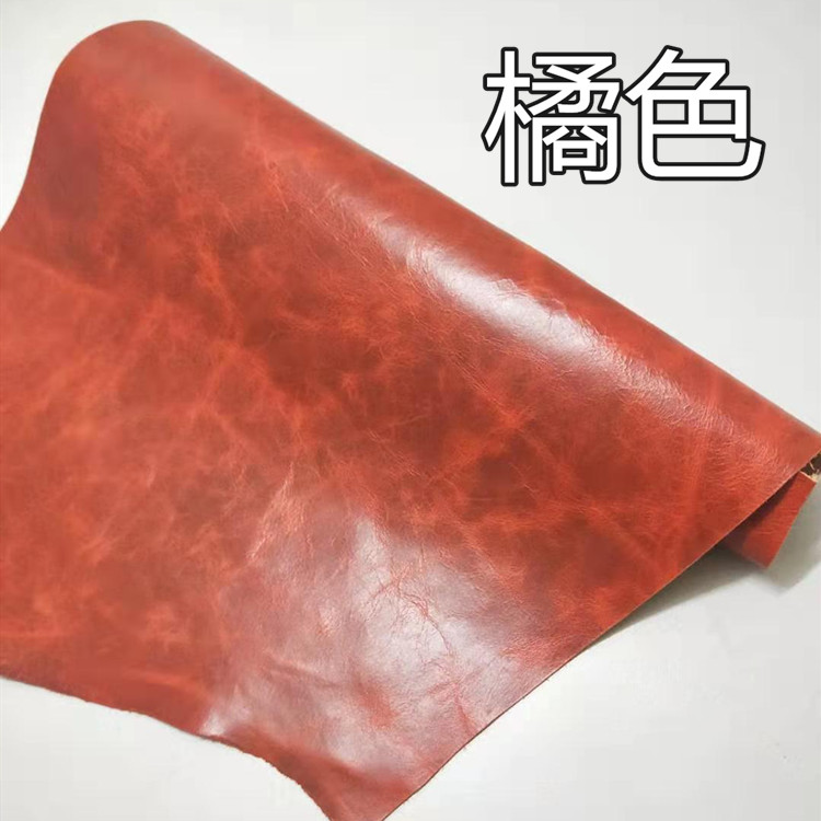 Dầu sáp da bọc da sofa da bọc da toàn bộ da hạt dẻ bọc da - Vải vải tự làm vải canvas họa tiết