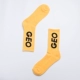 Bộ điều khiển mắt Vớ GEO Khăn bông Kanye Thương hiệu Châu Âu và Mỹ Tide Thương hiệu High Street Skateboard Màu Vớ thể thao - Vớ thể thao