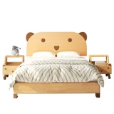 Кроватка из натурального дерева для мальчиков и девочек для принцессы, 1.35м