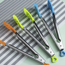 Food silicone clip Kitchen barbecue steak household anti-scalding high temperature small clip Frying hot frying non-slip food clip