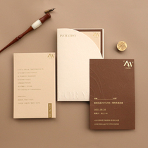 Business invitations high-end hot stamping customized invitations new business company opening event corporate celebration invitations