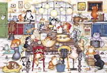 British imported jigsaw puzzle Gibsons cats biscuit club 250