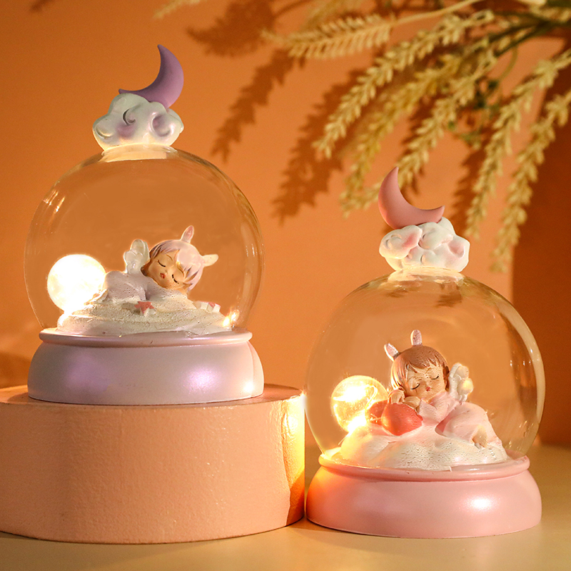 Creative Decoration Swing Accessories Children Girl Girl Girl Bedroom Bedside Nightlight Girl Hearts Cartoon Living Room Birthday Present