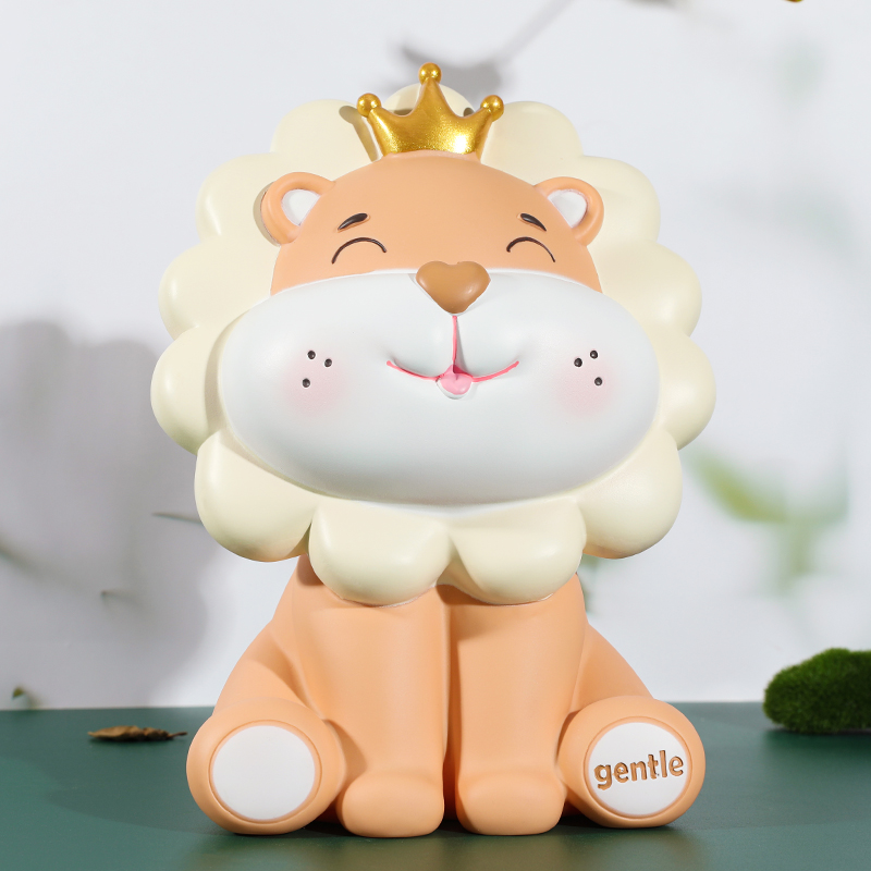 Small Lions Deposit Money Pot Boy Cute Children Girl Deposit Box 2021 New Internet Red Large Capacity Anti-Fall