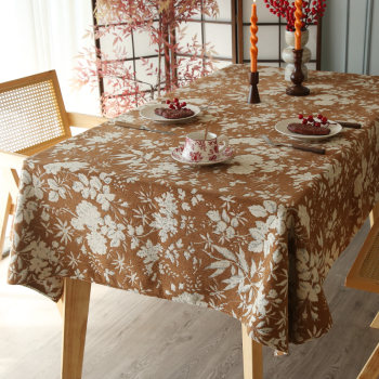 French retro light luxury high-end three-dimensional jacquard tablecloth French retro light luxury high-end three-dimensional jacquard tablecloth
