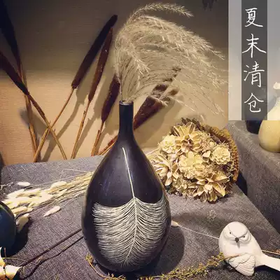 Lonely vase one thing one shot handmade creative modern simple desktop new ornaments pottery ceramics gifts