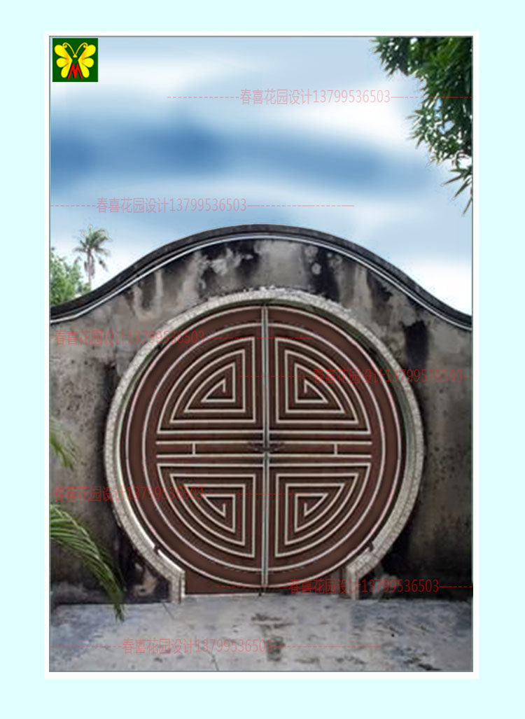 古代庭院圆形门叫什么,古代园林的拱门叫什么,古代庭院门的类型_大山谷图库