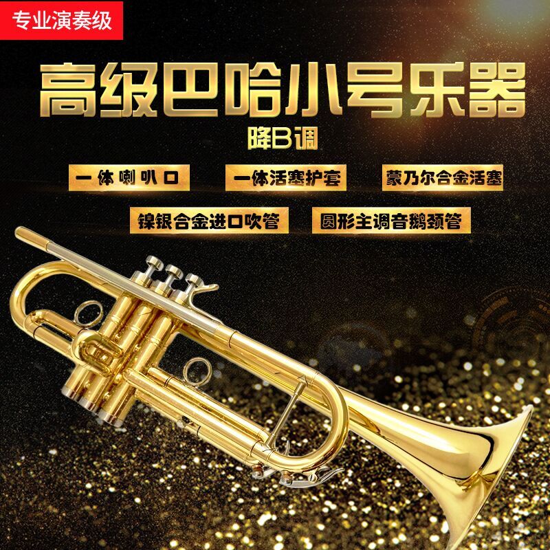 Baha Advanced Small Number instrument Silver plated gold color Small number down B tone Import material Professional playing class