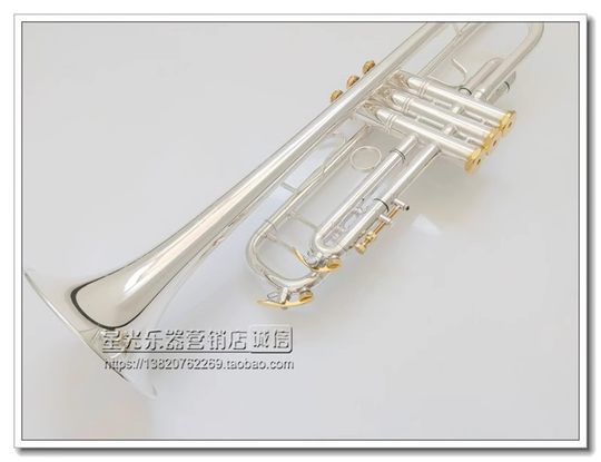 Bach Commemorative Edition Professional Performance-Grade Silver-Plated Bach Trumpet Instrument 190S43W2 B Flat Imported Tube Body