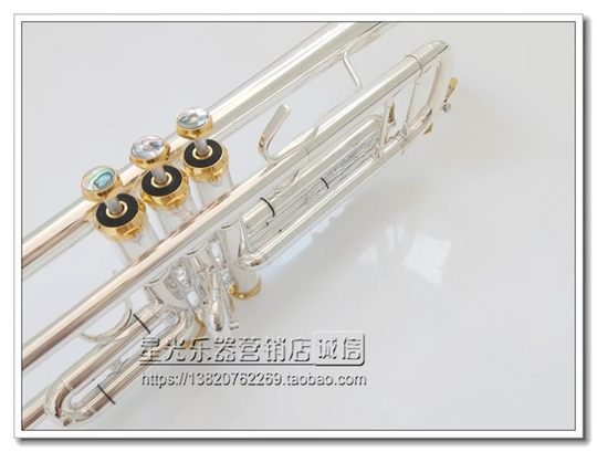 Bach Commemorative Edition Professional Performance-Grade Silver-Plated Bach Trumpet Instrument 190S43W2 B Flat Imported Tube Body