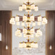 New Chinese-Style Living Room Chandelier, All-Copper and Solid Wood, 2026 New Model, High-End and Grand, Suitable for Villa Duplexes and Dining Room Main Lighting Fixtures