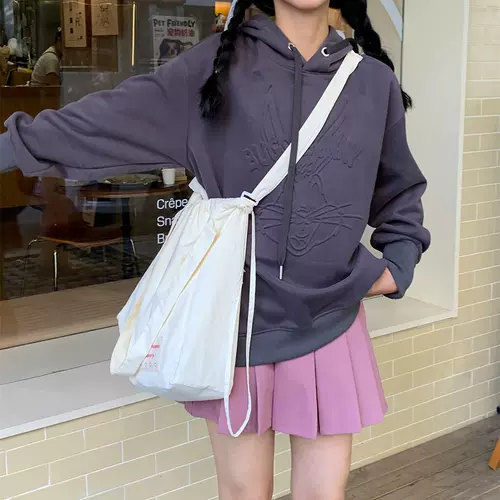 Японская вместительная и большая спортивная сумка, универсальная сумка через плечо, нейлоновая сумка на одно плечо, на шнурках