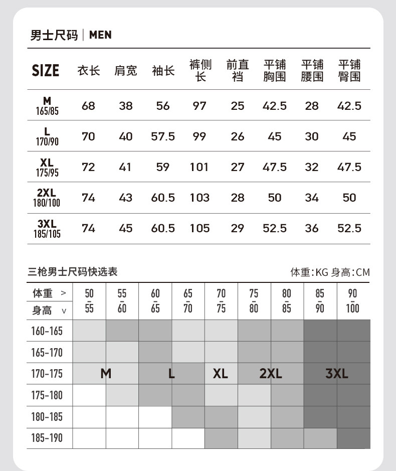 三枪 新疆长绒棉秋衣秋裤套装 图13