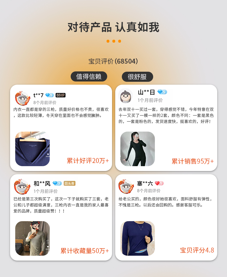 三枪 保暖内衣 莱卡弹力棉保暖衣裤 图3