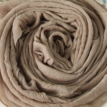 Spring and autumn new beige autumn and winter cotton linen scarf womens solid color linen shawl dual-purpose warm super large square scarf