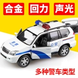 Warrior, реалистичная металлическая полицейская машина, модель автомобиля со светомузыкой для мальчиков, дорожная полиция
