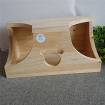 Love pet Chinchilla squirrel couple missing corner big wooden house Wooden nest Wooden house