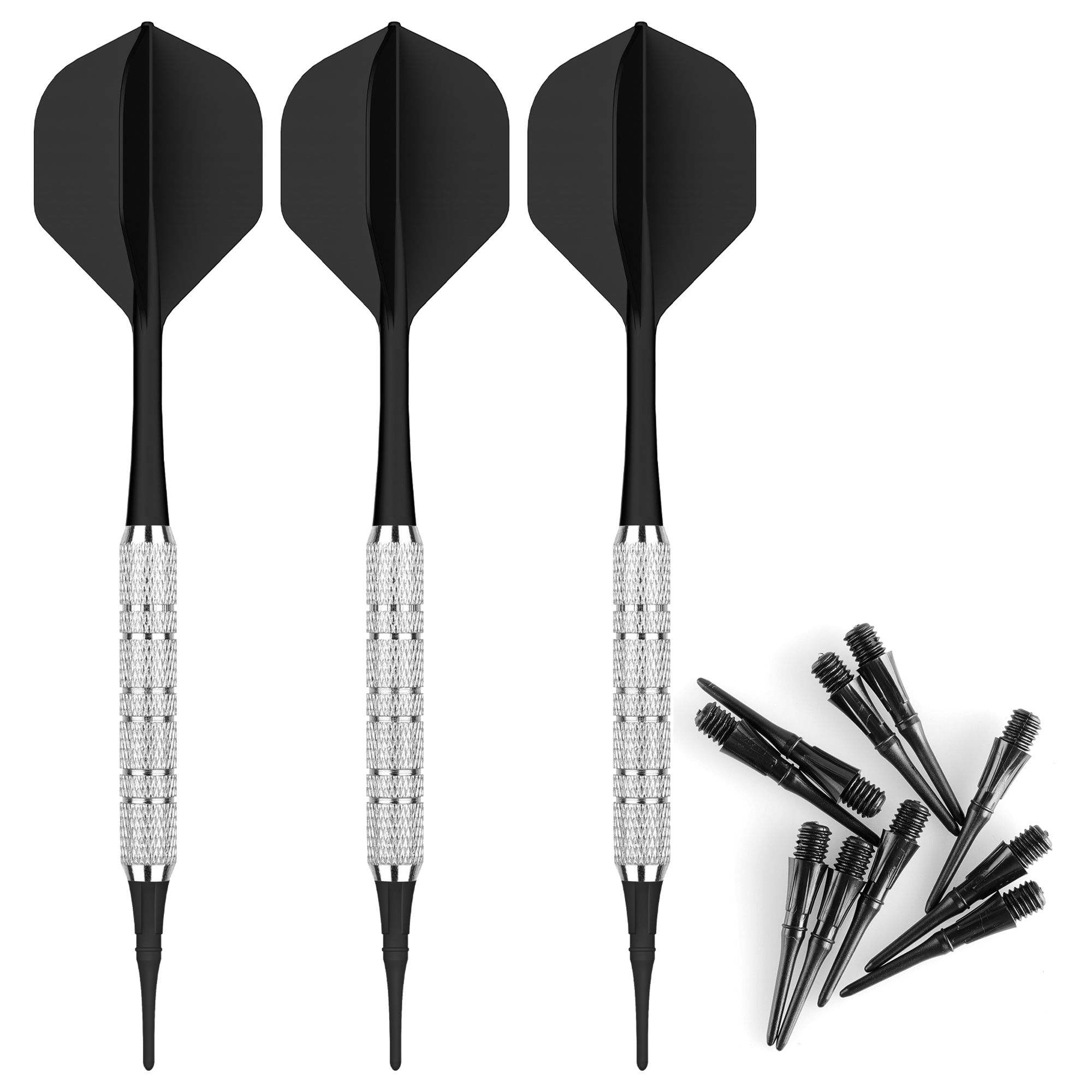 CyeeLife 18/22g ソフトダーツ 安全 大人用 プロ競技練習用 落下防止 一体型ダーツヘッドセット