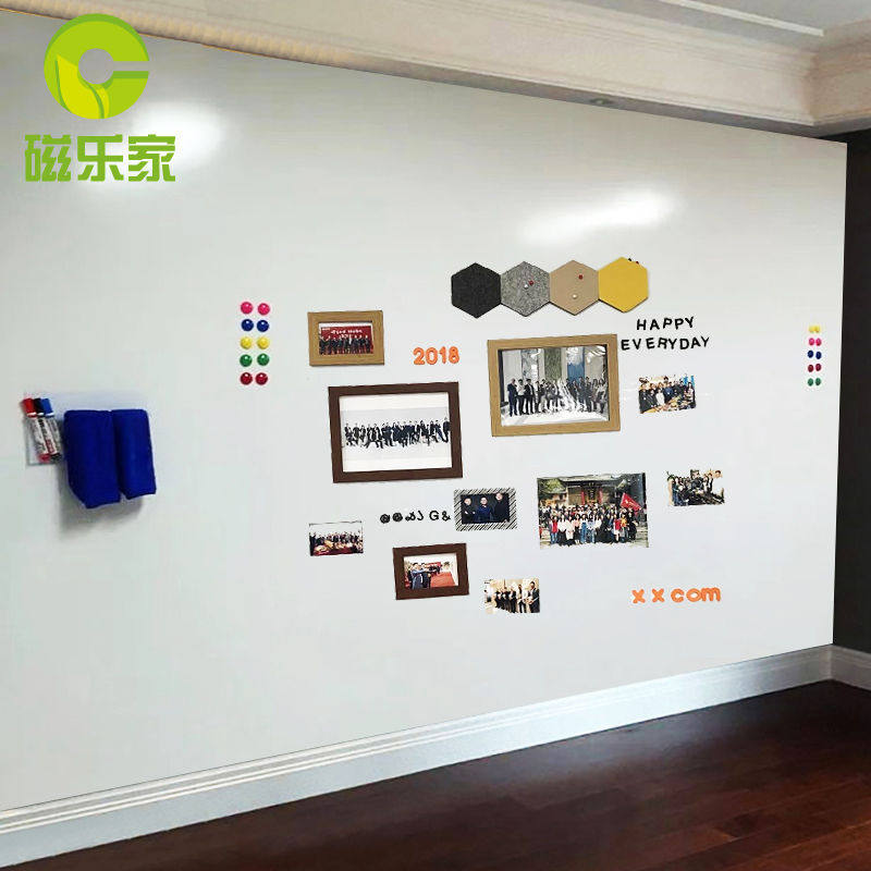 Magnetic soft whiteboard wall stickers double-layer home office teaching writing board magnetic children environmental protection erasable self-adhesive custom