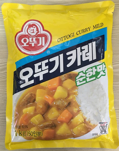 Корейский импортный порошок карри с оригинальным вкусом, 1 кг риса карри Oshikki с приправой для риса карри из говядины и курицы