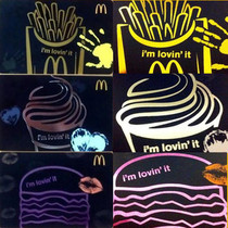 Genuine limited edition McDonalds Burger Merlot card exclusive discount card three full sets