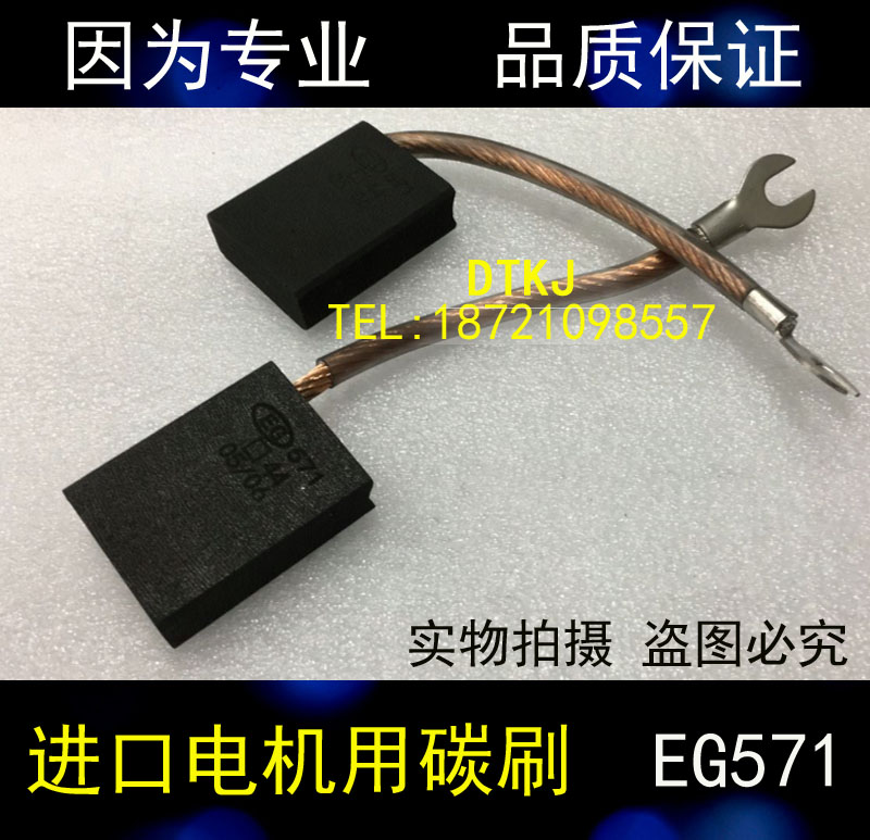 EG571进口直流电机用碳刷10/12.5/25/32/35/40/45/50印刷机电刷