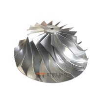 Aluminum alloy impeller Automotive turbocharger impeller Axial fan Letter fan Five-axis linkage processing