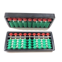 138-9 grade primary school students plastic abacus on the red and green five beads Abacus accounting abacus can be printed