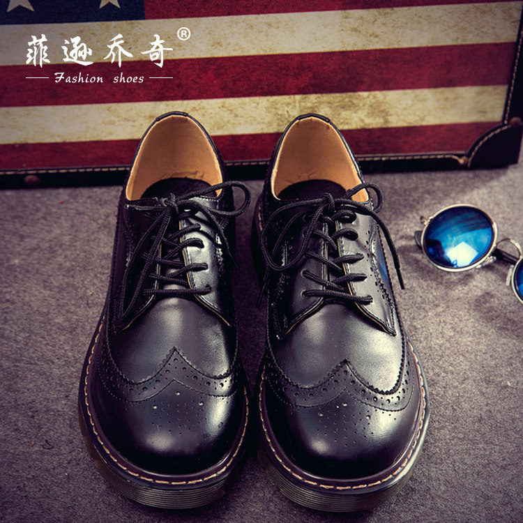 Summer Block Flowers Men's Shoes Les handsome T Japanese Code 37 yards Martin Boots Retro British Han shoes tide