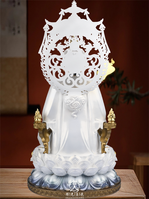 The Taishang Laojun statue, the moral heavenly statue, the white-clothed Laojun statue, the Sanqing Taoist ancestor's home for worshiping the Sanqing deities as ornaments