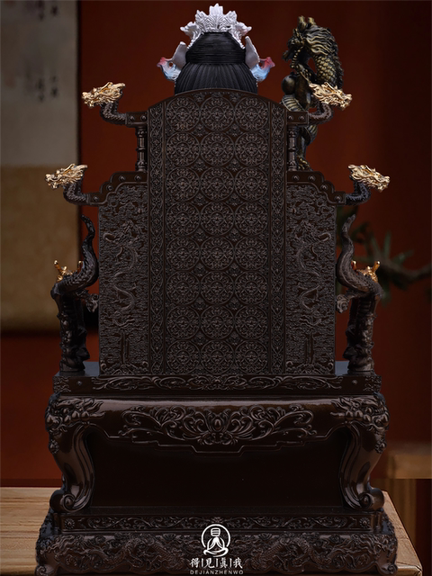 Jade Emperor and Queen Mother Statue Jade Emperor and Queen Mother Ornaments Jade Emperor and Queen Mother Goddess Heavenly Palace Old Mother Resin Statue