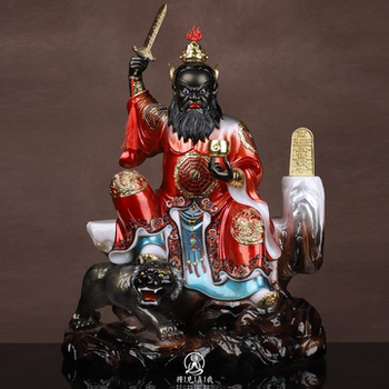 Zhang Tianshi Statue, Zhang Daoling's Ancestor Figurine, Longhu Mountain Zhang Tianshi Statue, White Marble, for Home Worship in Buddhist Halls