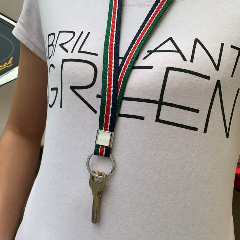 Primary and Secondary School Students' Halter Keychains, Men's and Women's Elderly Neck Anti-Lost Keychains, Long Webbing Lanyard Keychains