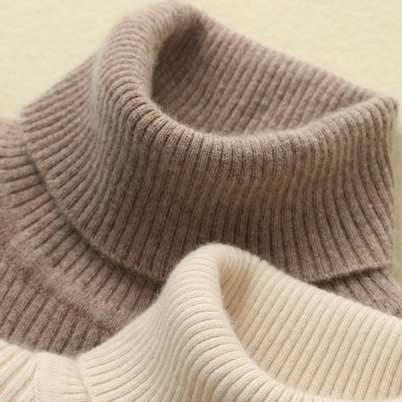 High collar sweater for matching coat of coat Autumn Winter 2023 New body Long sleeves Nets wool knit thickened undershirt-Taobao