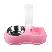 Cat Bowl Dog Basin Double Bowl Automatic Drinking Dog Bowl Dog Food Basin Cat Food Water Bowl Pet Rice Basin Kitty Supplies Big Whole