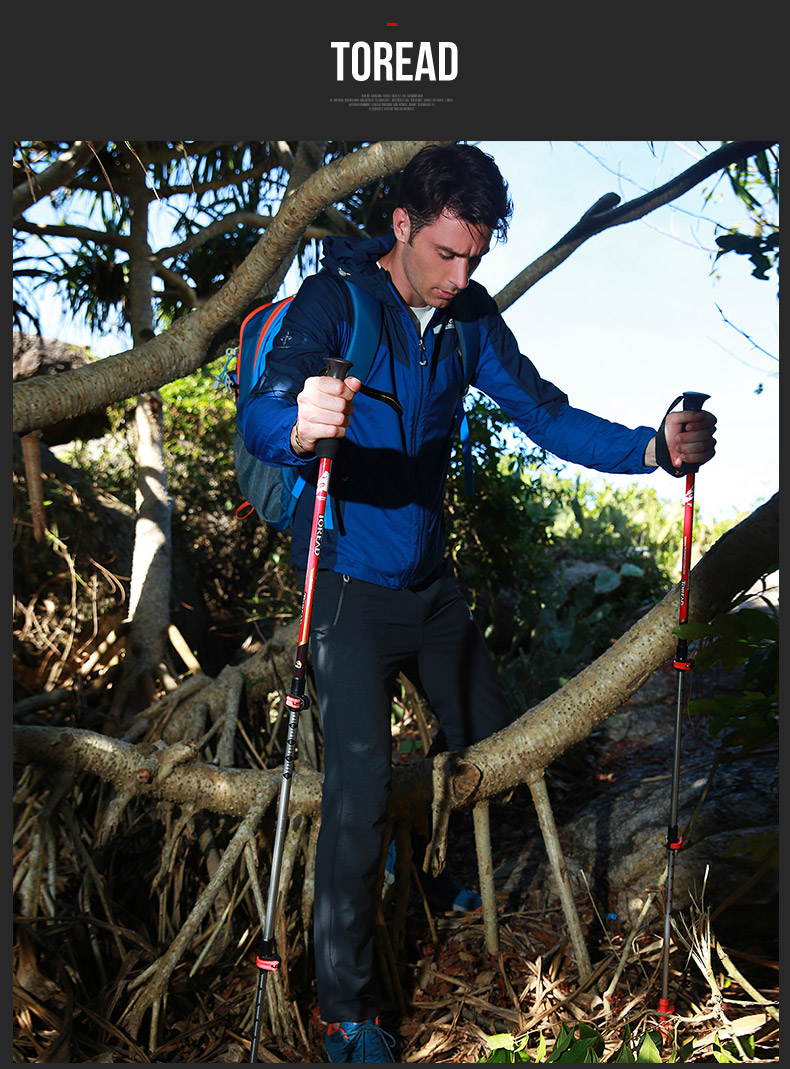 Pathfinder 2018 thiết bị ngoài trời mùa xuân và mùa hè gậy chống trượt Kính trekking nhôm kính thiên văn gậy người mù