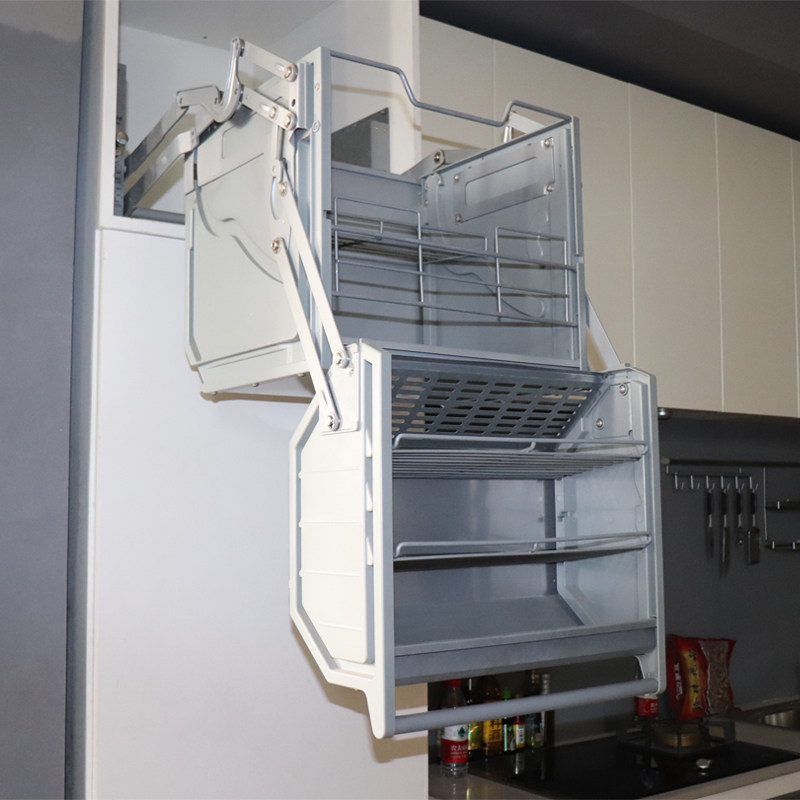 HOFFFNUNG double body contained in refrigerator top cabinet lifting pull basket lifting cabinet linkage lifter mounting signal