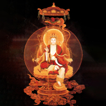 Six Paths Ksitigarbha Buddha Statue Painting Home Worship Ksitigarbha Bodhisattva Buddha Image Hanging Painting Picture Zen Staff Small Thangka