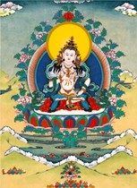 Become acquainted with Vajrasattva portrait Vajrasattva Bodhisattva Buddha image painting visualization picture photo paper double-sided plastic packaging