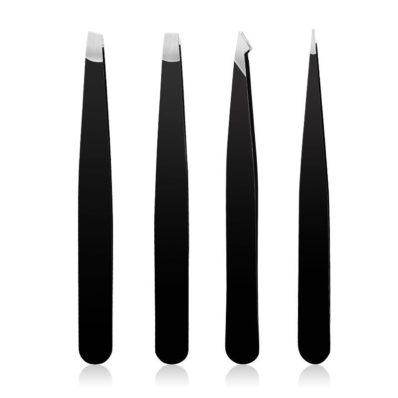 Pulling tweezers small eyebrow clip set eyebrow clamp Beard Beard artifact men and female beginner tool flat mouth