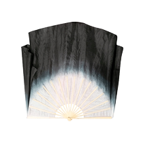 Book slip dance silk fan white and black ink calligraphy rhyme yangko dance fan dance dance fan props extended fan