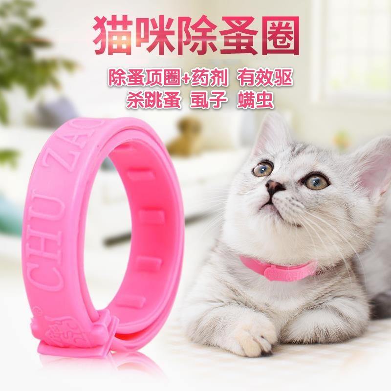Kitty's flea collar to dispel flea lice mites mite puppies anti-flea circle aesthetically pleasing in vitro young cat into cat necklace