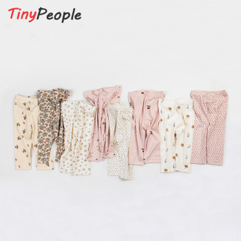 Tinypeople Nordic style baby summer thin cotton big PP long pants boy baby elastic leggings tide